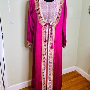 Indian Pakistani women Semi long dress full sleeve two style kurti dress size 40